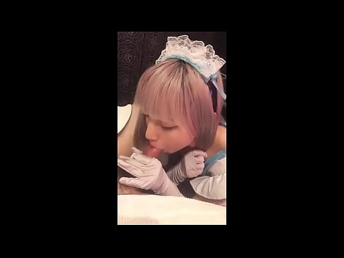❤️ Японський ідол [маюка], французький костюм покоївки, частина 1, мінет і дрочка з лосьйоном Російське порно у нас ☑